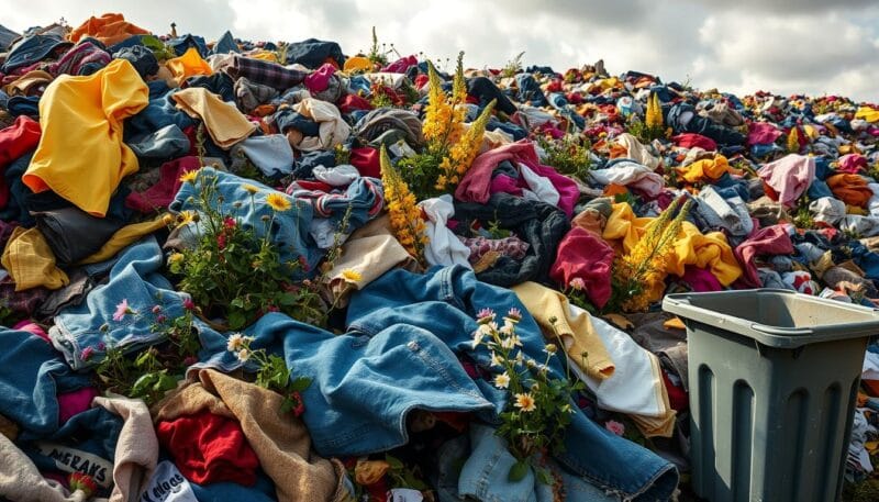 desperdício de roupas