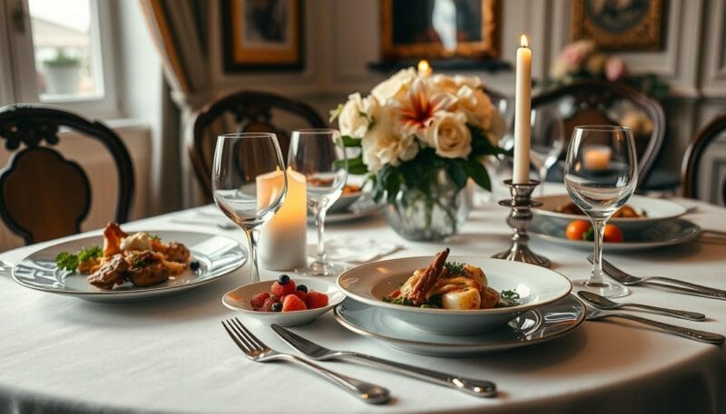 Apresentação de pratos