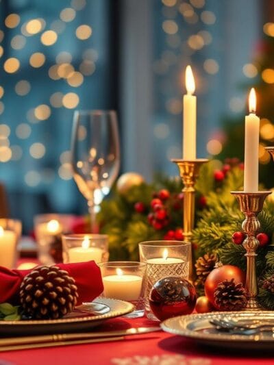 Mesa de Natal Decorada