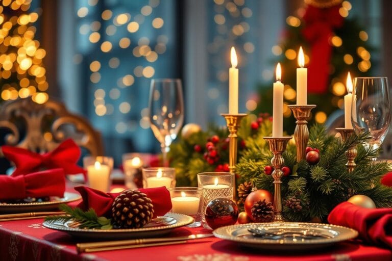 Mesa de Natal Decorada