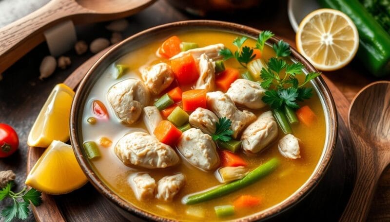 caldo de frango