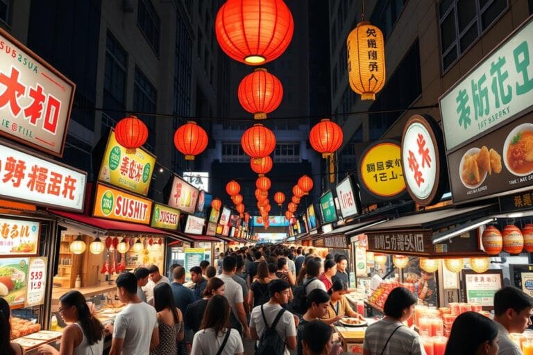 influência asiática, pratos