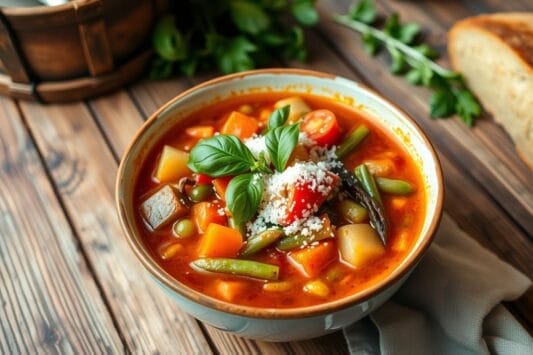 sopa, minestrone