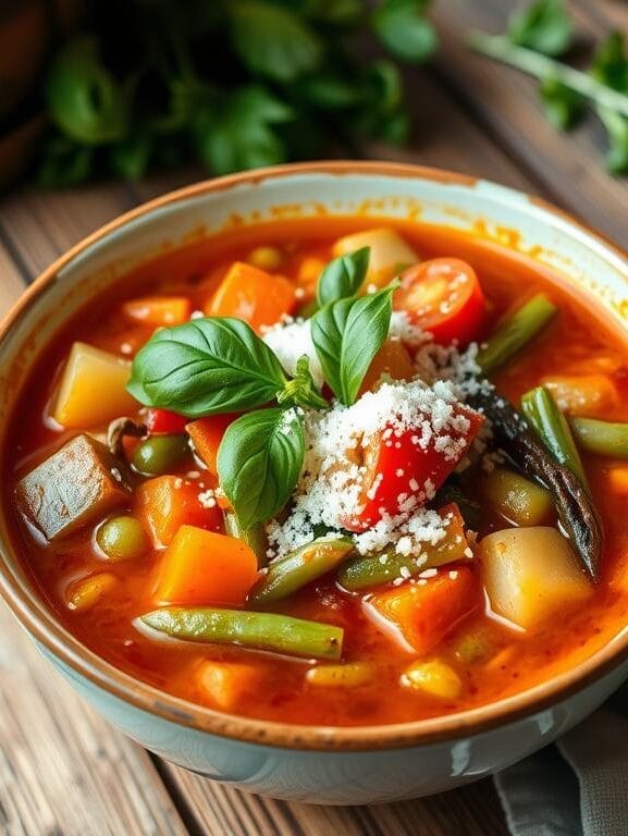 sopa, minestrone