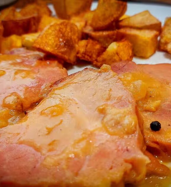 Tender com molho de laranja