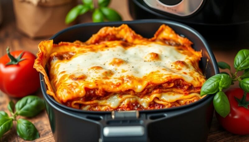 lasanha na air fryer